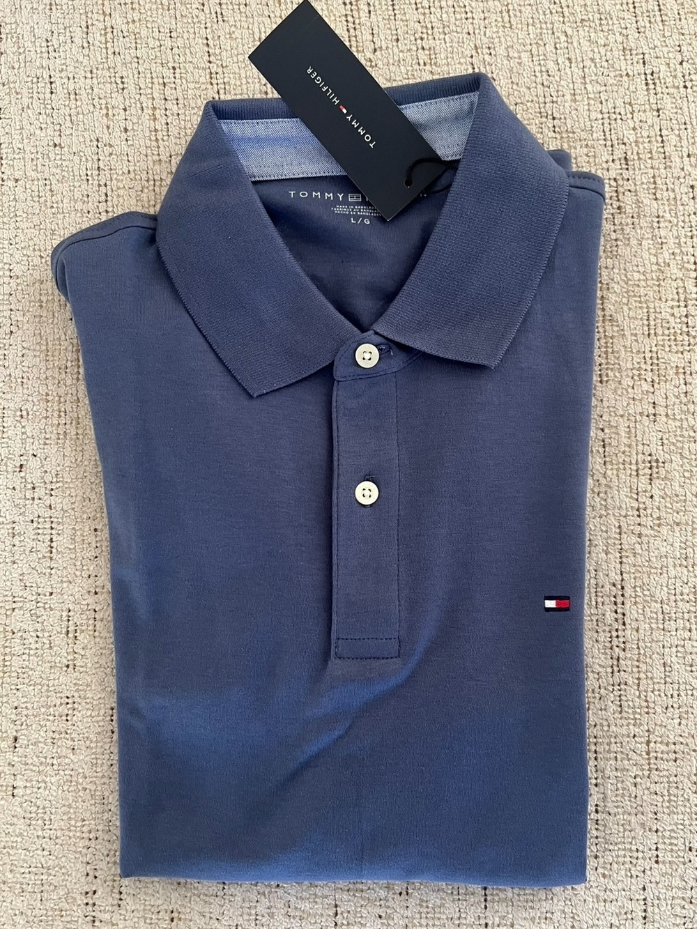 Tommy Hilfiger L Men’s Navy Polo Shirt